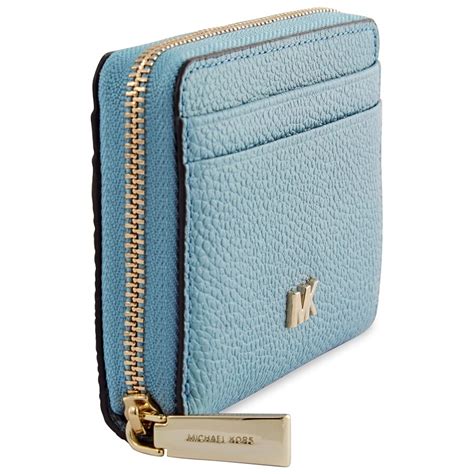 michael kors quilted powder blue wallet silver hardware|Michael Kors Wallet price.